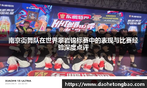 南京街舞队在世界攀岩锦标赛中的表现与比赛经验深度点评