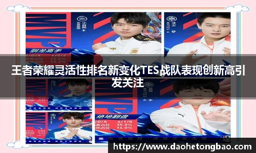 王者荣耀灵活性排名新变化TES战队表现创新高引发关注