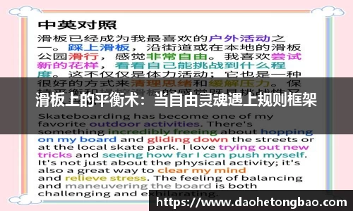 滑板上的平衡术：当自由灵魂遇上规则框架